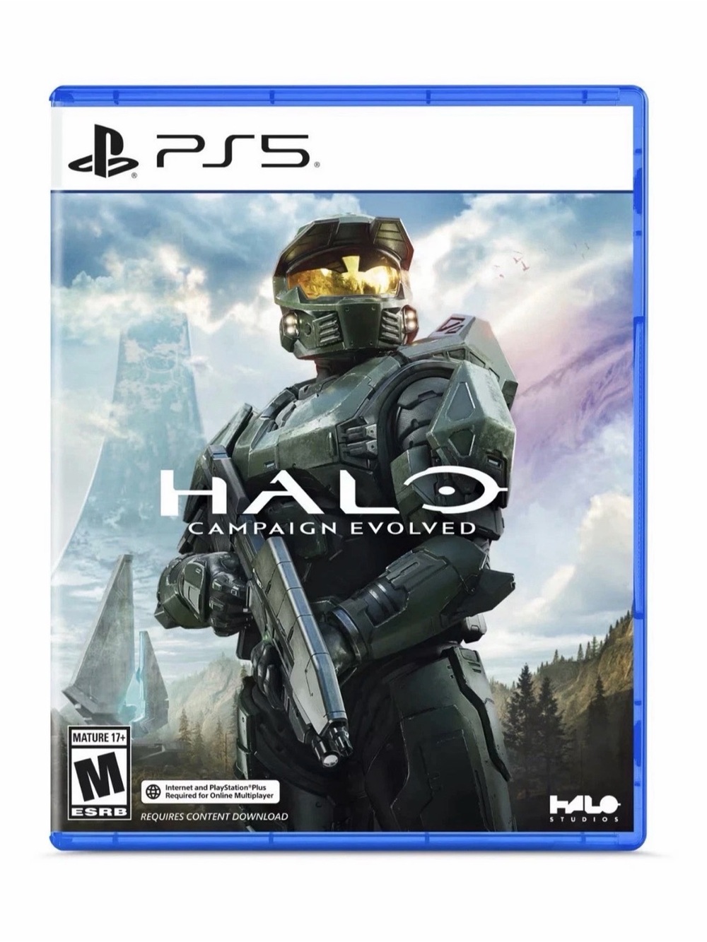 Sony PS5 Halo: Campaign Evolved - Green and Gold Artwork